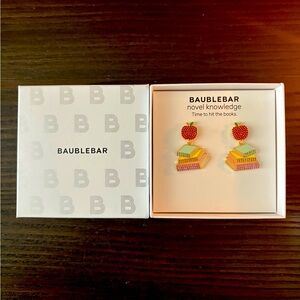 NEW BaubleBar Book Earrings